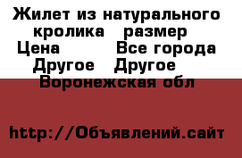 Жилет из натурального кролика,44размер › Цена ­ 500 - Все города Другое » Другое   . Воронежская обл.